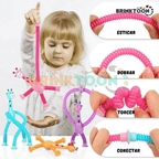 Kit 2 Girafas Flexíveis e Divertidas - Brinktoon™