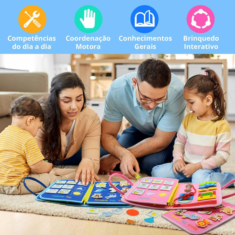 Explorando e Aprendendo - Livro Montessori Brinktoon™