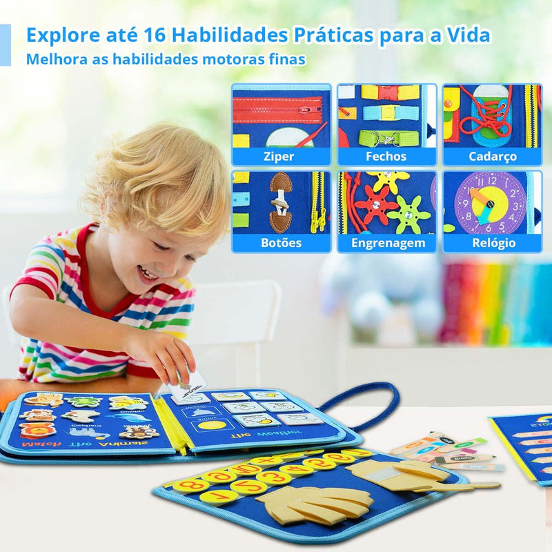 Explorando e Aprendendo - Livro Montessori Brinktoon™