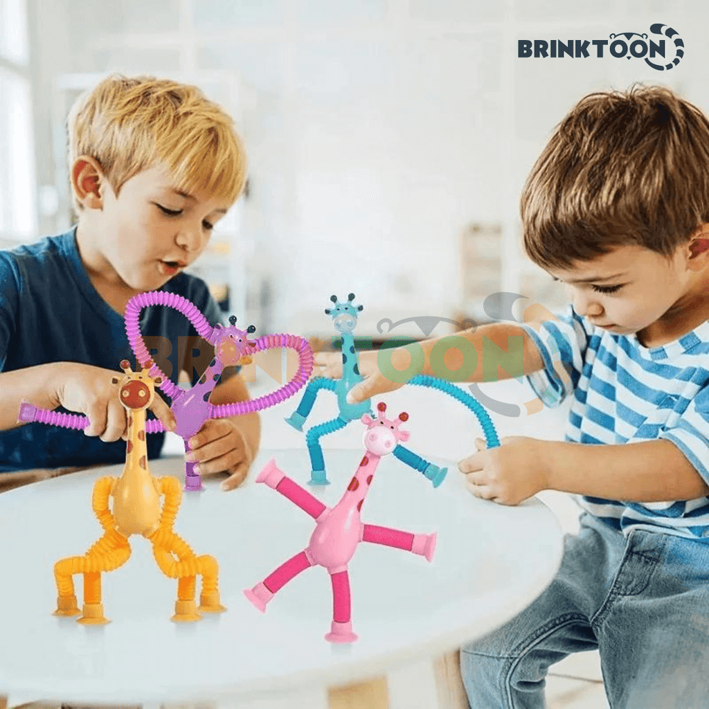 Kit 2 Girafas Flexíveis e Divertidas - Brinktoon™