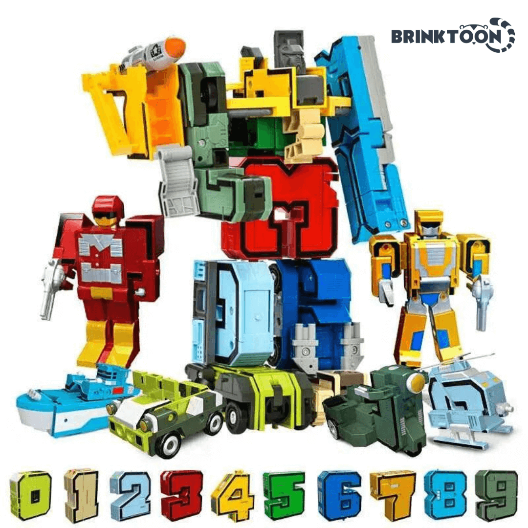 NumberBots - Super Kit 10 em 1: Aprendizado Divertido com Números e Robôs!