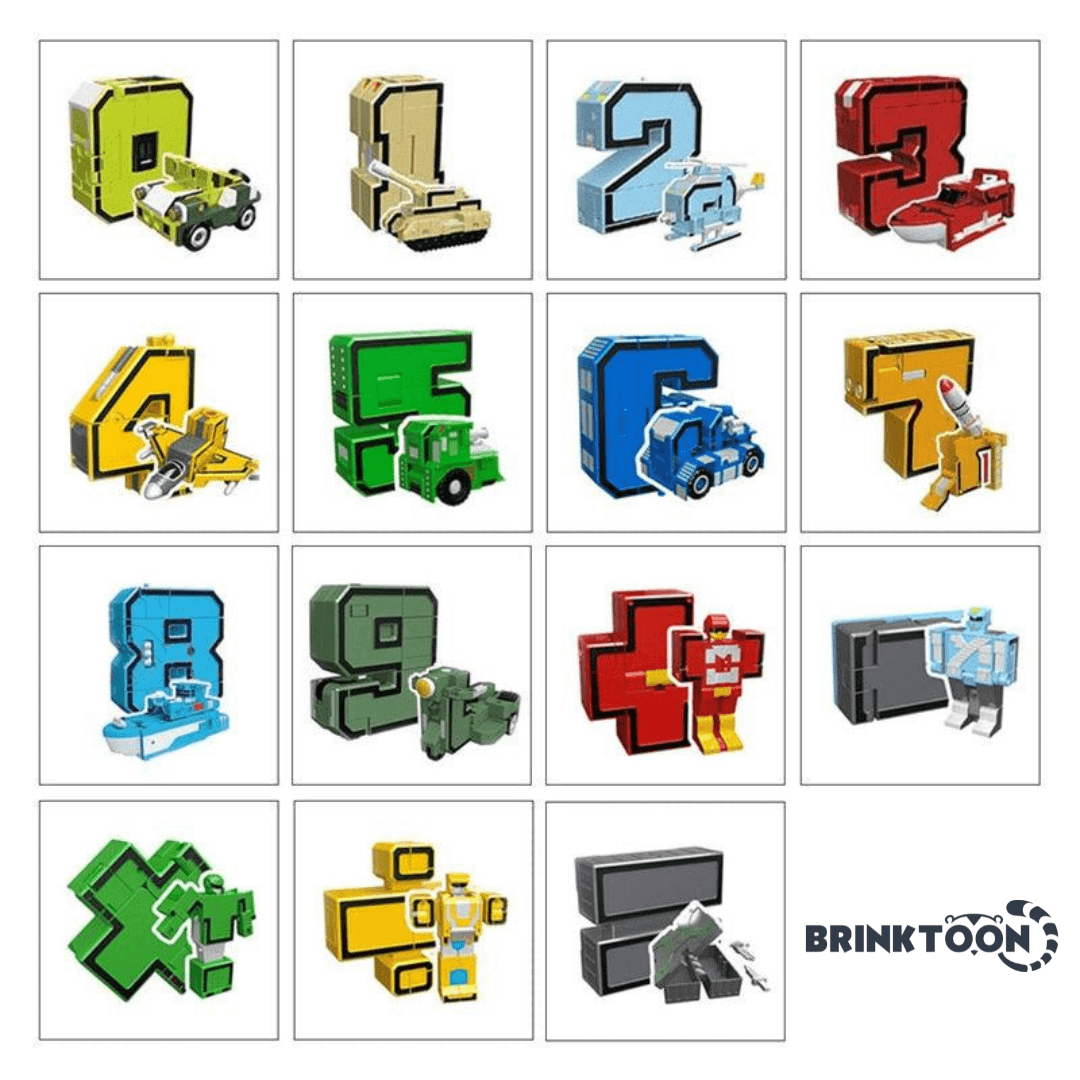 NumberBots - Super Kit 10 em 1: Aprendizado Divertido com Números e Robôs!