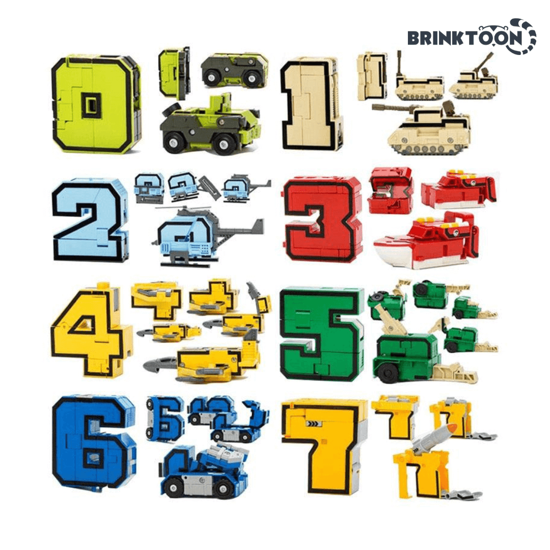 NumberBots - Super Kit 10 em 1: Aprendizado Divertido com Números e Robôs!