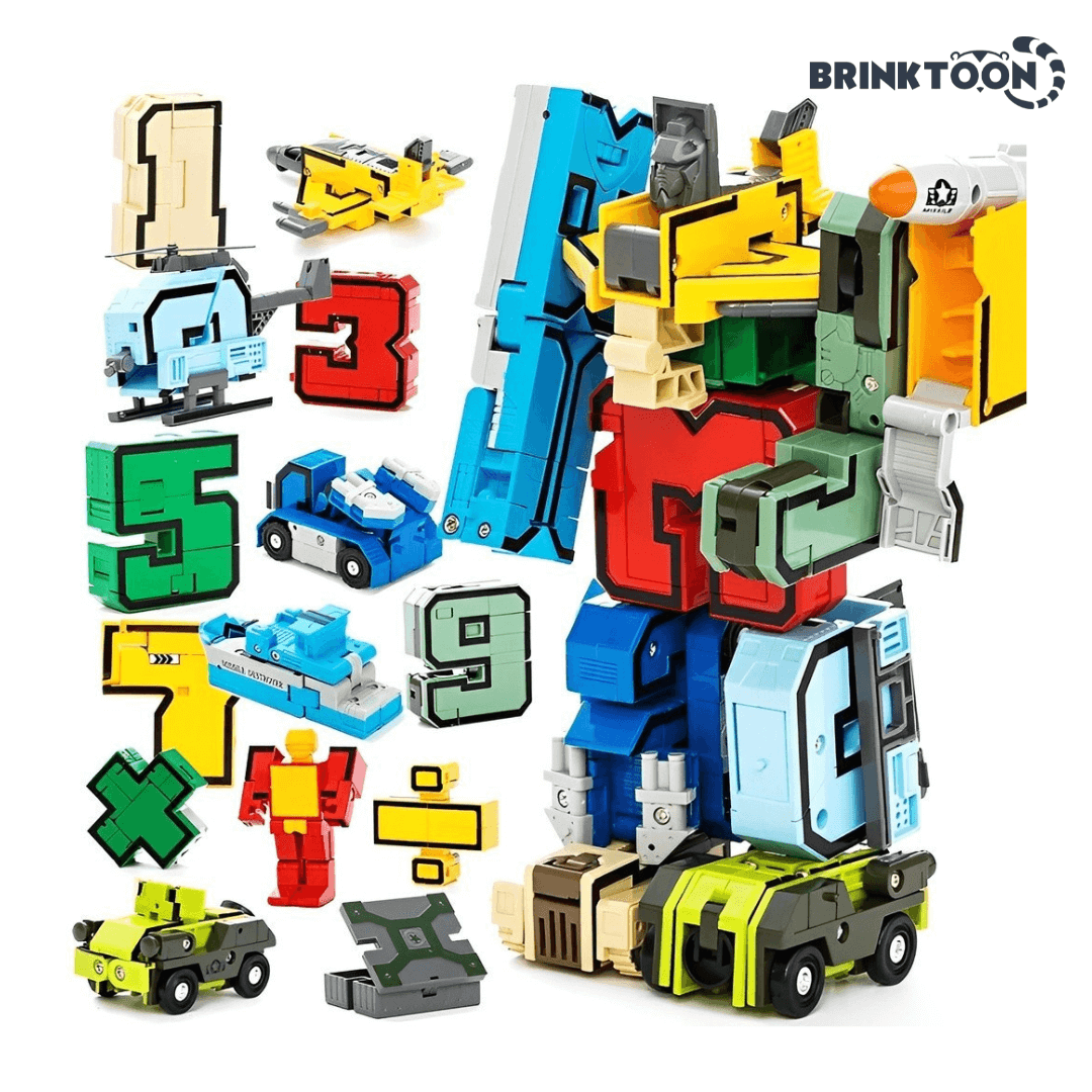 NumberBots - Super Kit 10 em 1: Aprendizado Divertido com Números e Robôs!