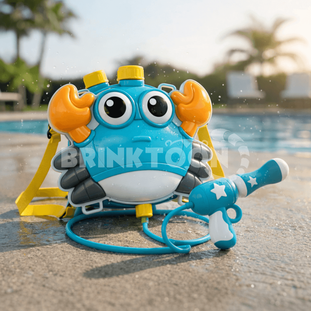 AquaBlast Brinktoon™ - Mochila com Lançador de Água Infantil