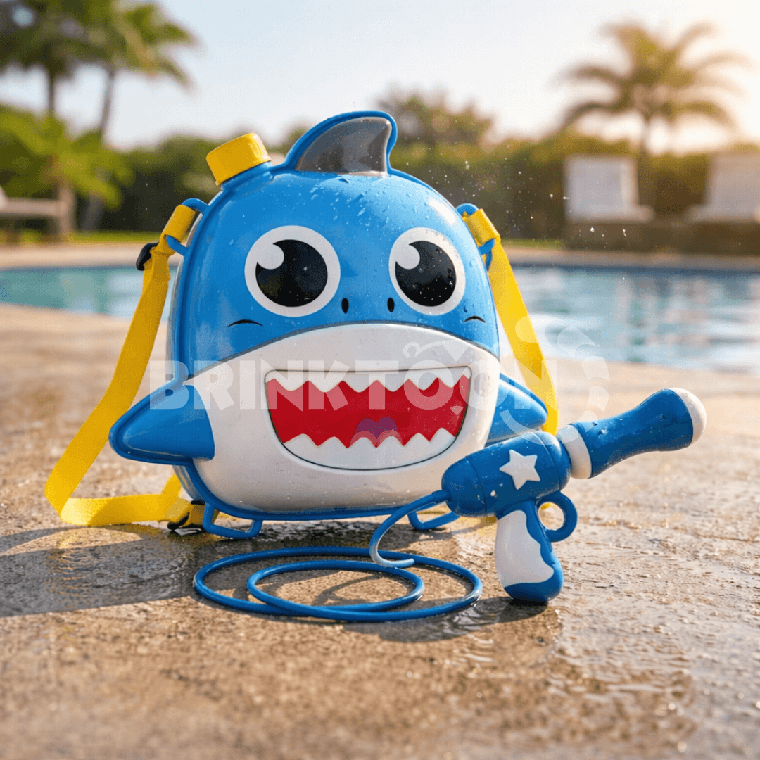 AquaBlast Brinktoon™ - Mochila com Lançador de Água Infantil
