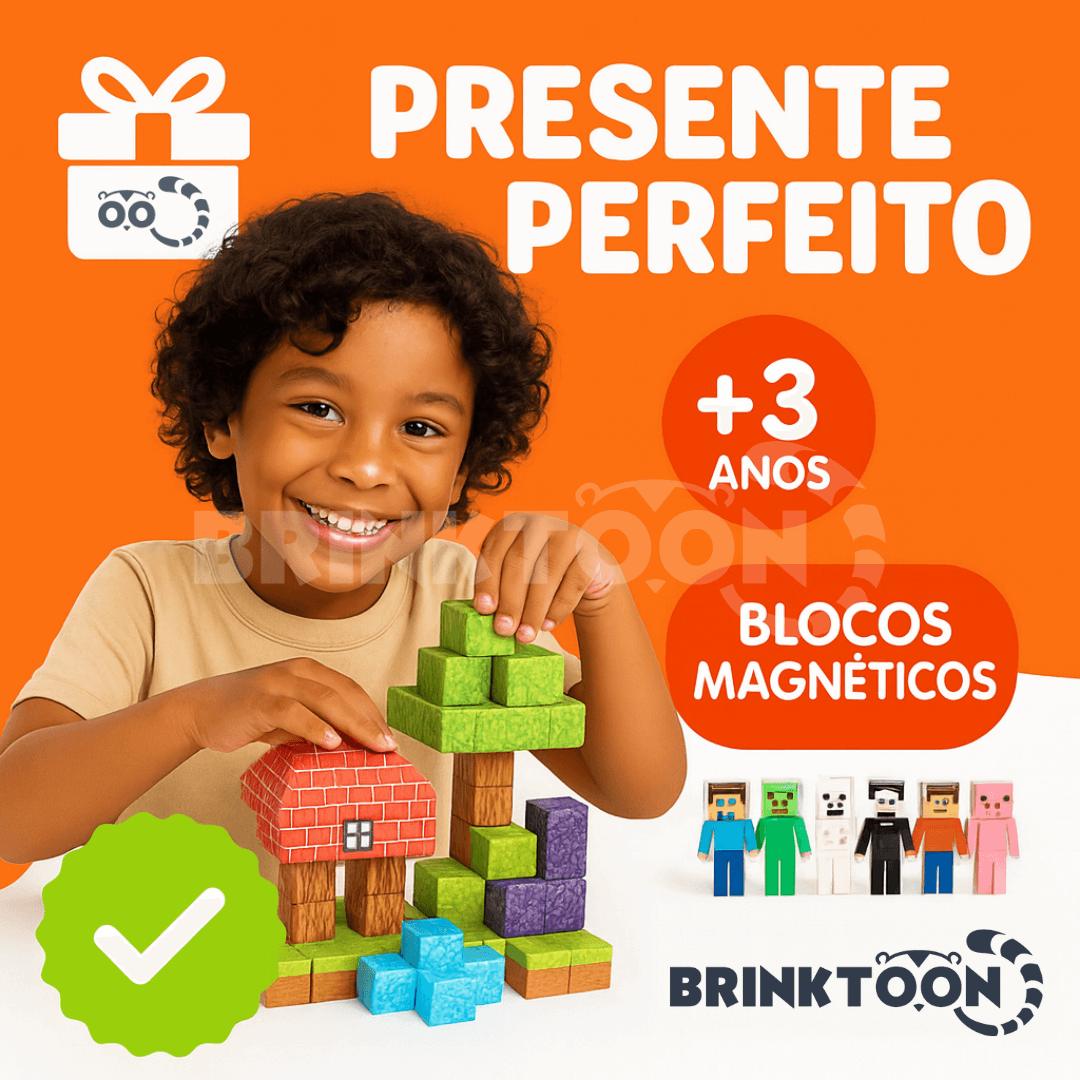 Blocos Magnéticos Brinktoon™ - Aventuras Sem Limites!