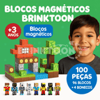 Blocos Magnéticos Brinktoon™ - Aventuras Sem Limites!