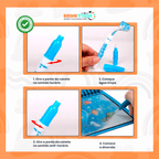 Kit 3 Livros Encantados Brinktoon™ – Pinte com Água, Reutilize Sempre e Diga Adeus à Bagunça!