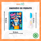 Kit 3 Livros Encantados Brinktoon™ – Pinte com Água, Reutilize Sempre e Diga Adeus à Bagunça!