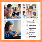 Kit 3 Livros Encantados Brinktoon™ – Pinte com Água, Reutilize Sempre e Diga Adeus à Bagunça!