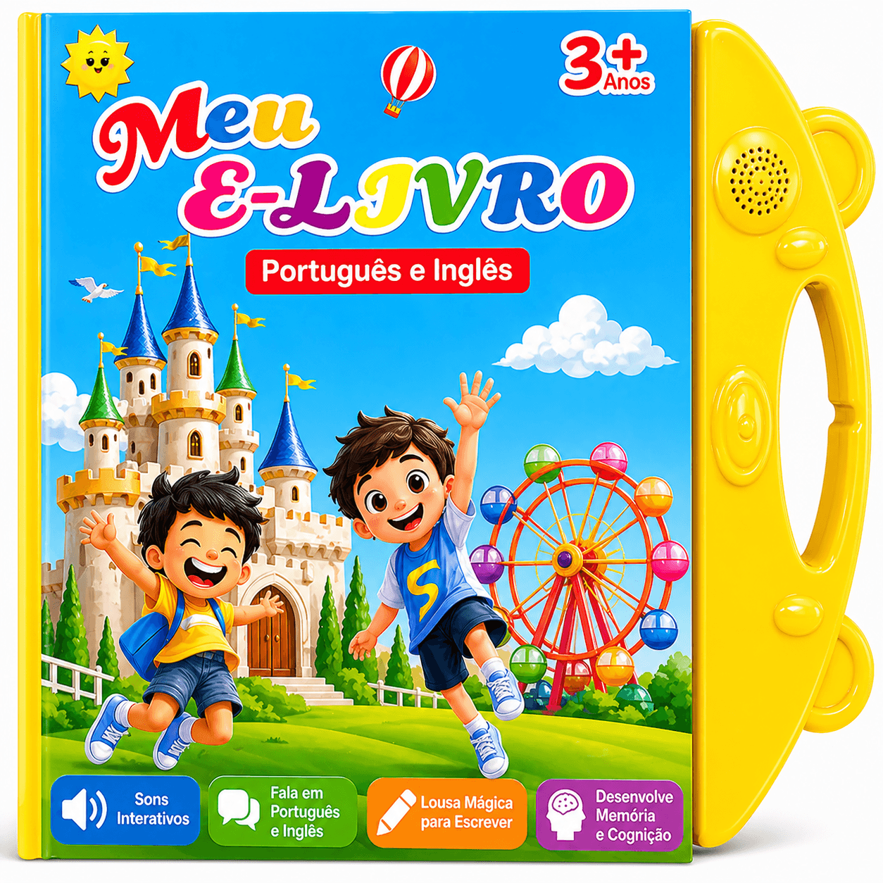 Livro Interativo Fala & Aprende - Português e Inglês 🇧🇷🇺🇸