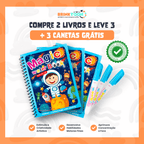 Kit 3 Livros Encantados Brinktoon™ – Pinte com Água, Reutilize Sempre e Diga Adeus à Bagunça!