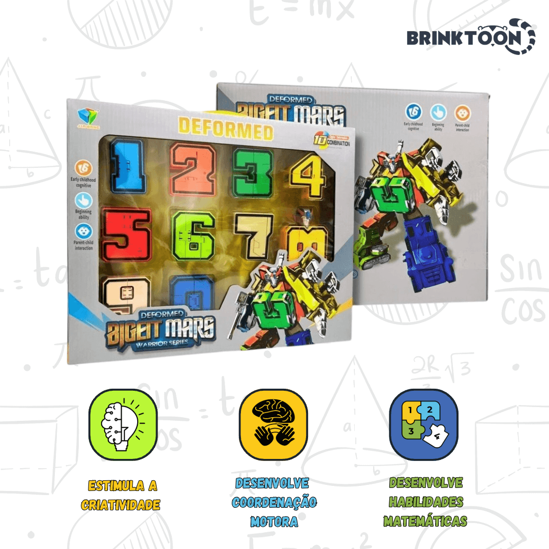 NumberBots - Super Kit 10 em 1: Aprendizado Divertido com Números e Robôs!