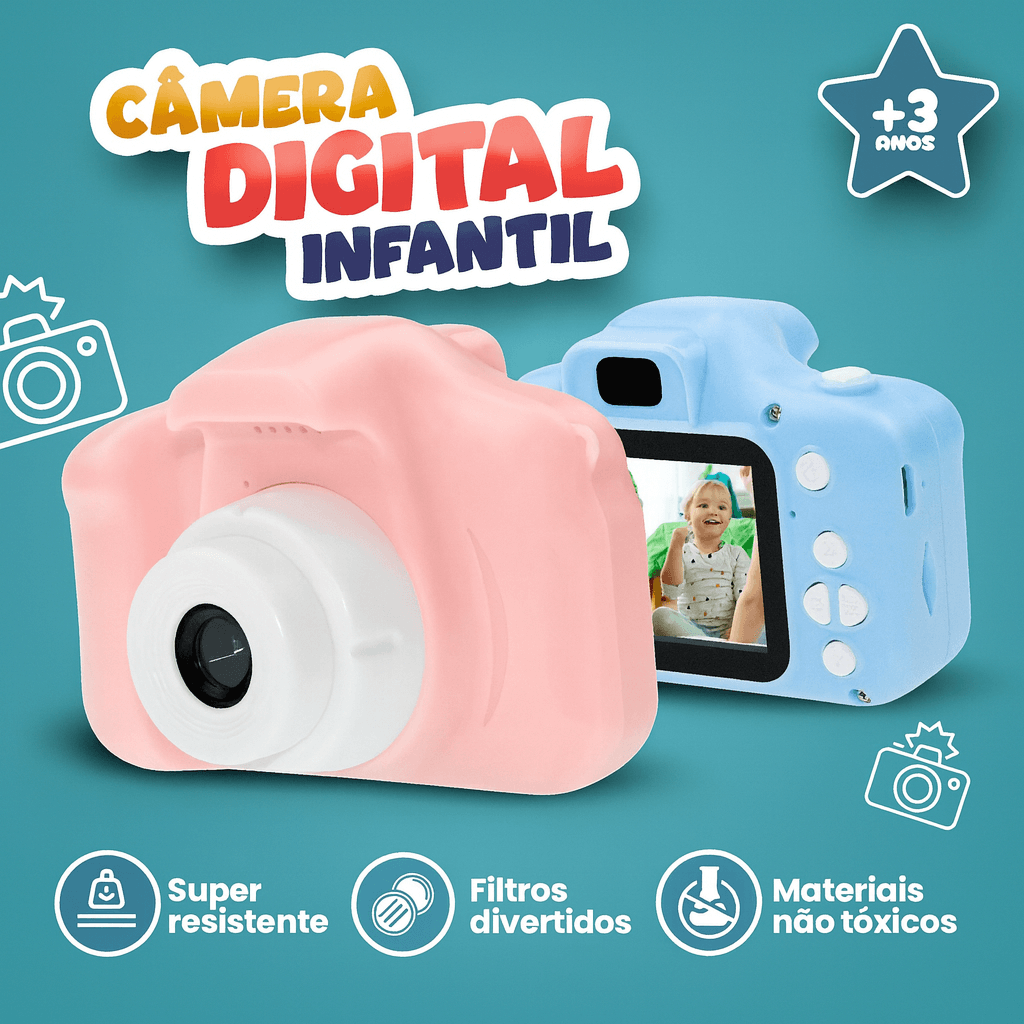 Click Kids - Câmera Digital Infantil Brinktoon™