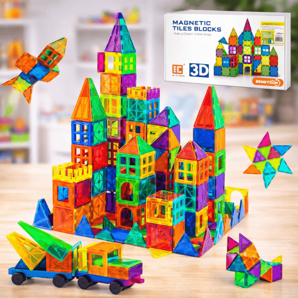 Blocos Magnéticos 3D Brinktoon™