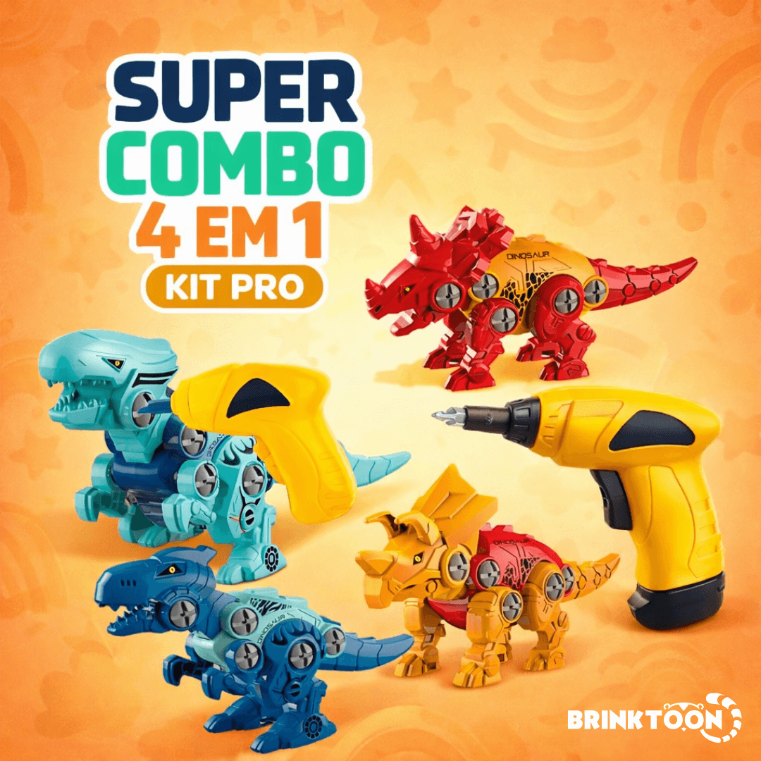 MonterSauros Brinktoon™ - Super Combo 4 em 1 + Brinde Exclusivo!