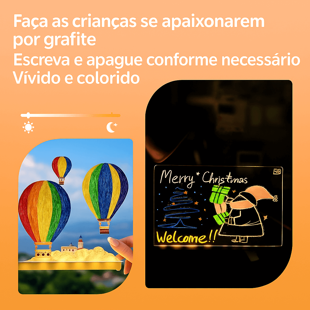 Quadro Mágico Brinktoon™ - Desenhe. Brilhe. Imagine. ✨