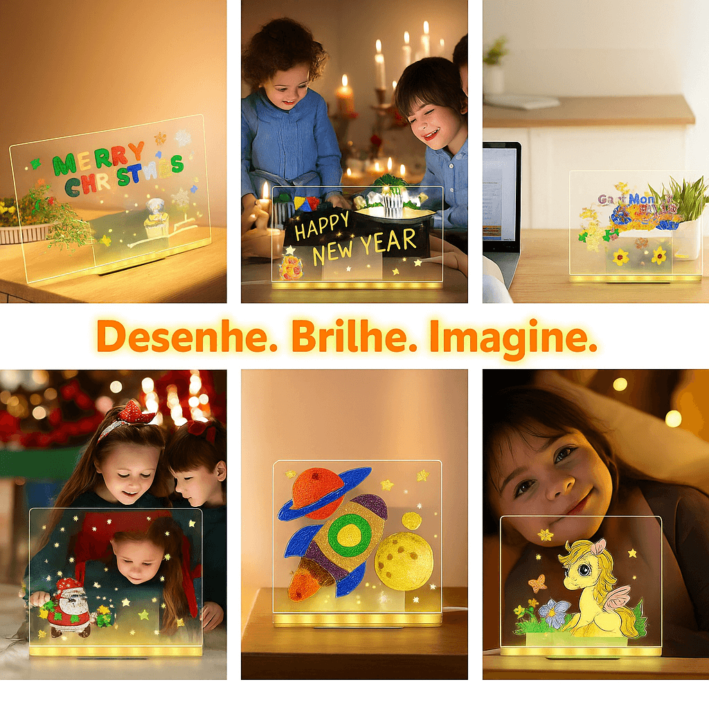 Quadro Mágico Brinktoon™ - Desenhe. Brilhe. Imagine. ✨