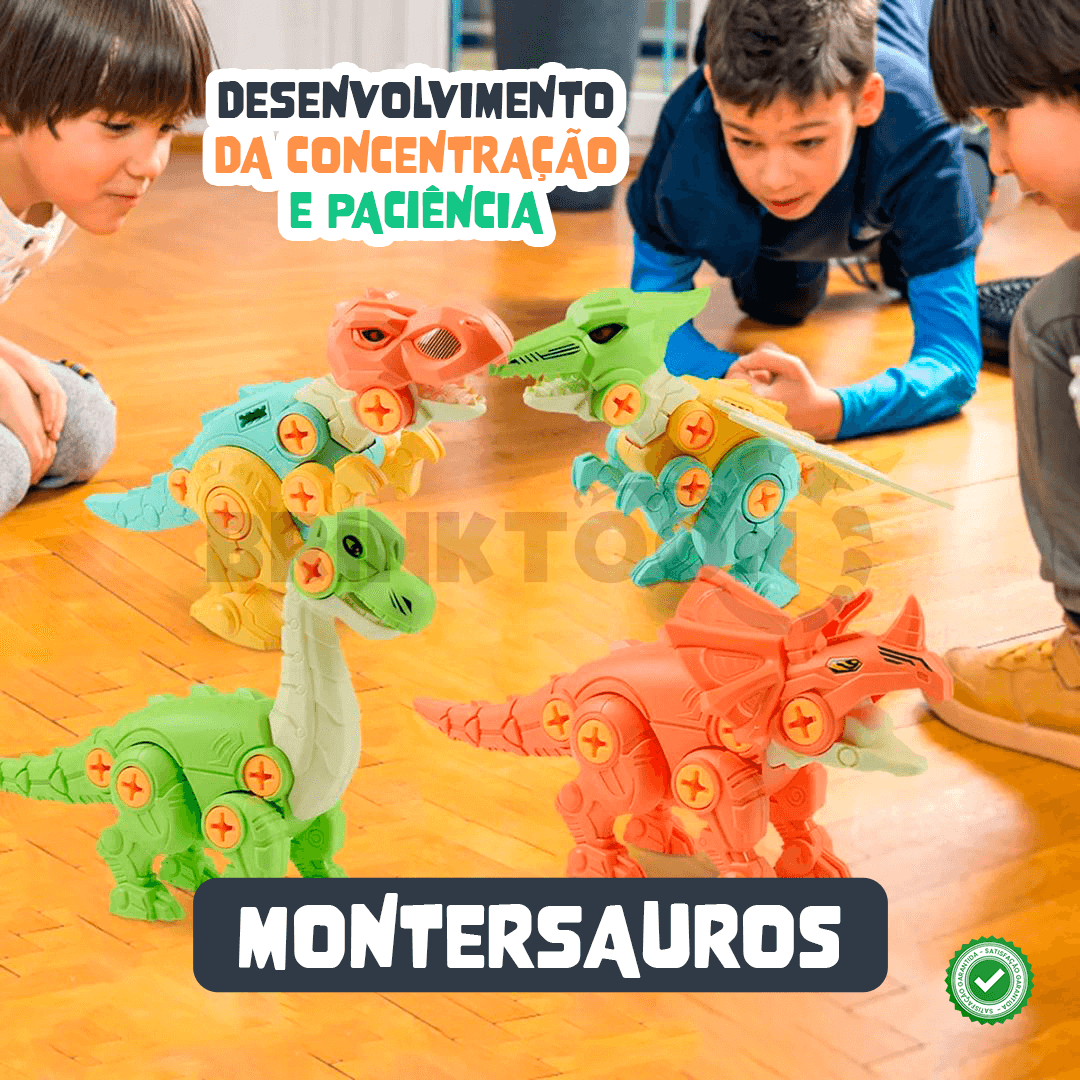 MonterSauros Brinktoon™ - Super Combo 4 em 1 + Brinde Exclusivo!