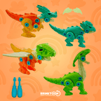 MonterSauros Brinktoon™ - Super Combo 4 em 1 + Brinde Exclusivo!