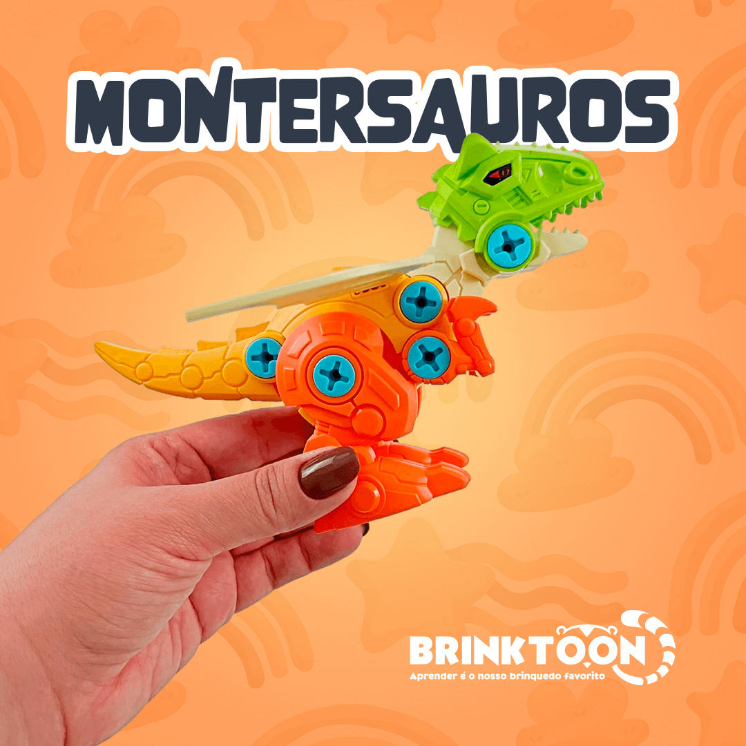 MonterSauros Brinktoon™ - Super Combo 4 em 1 + Brinde Exclusivo!