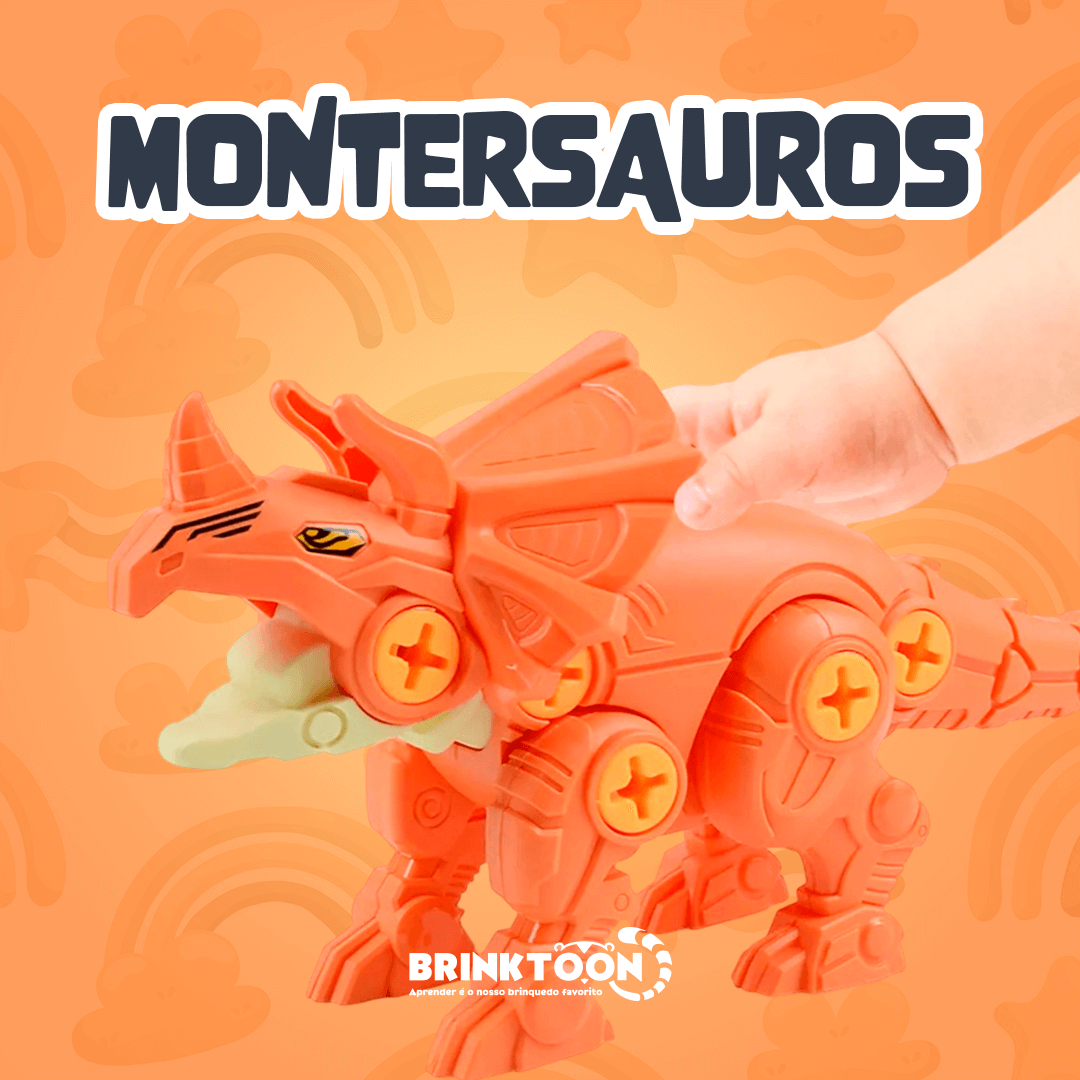 MonterSauros Brinktoon™ - Super Combo 4 em 1 + Brinde Exclusivo!