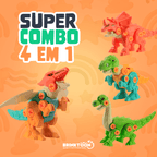 MonterSauros Brinktoon™ - Super Combo 4 em 1 + Brinde Exclusivo!