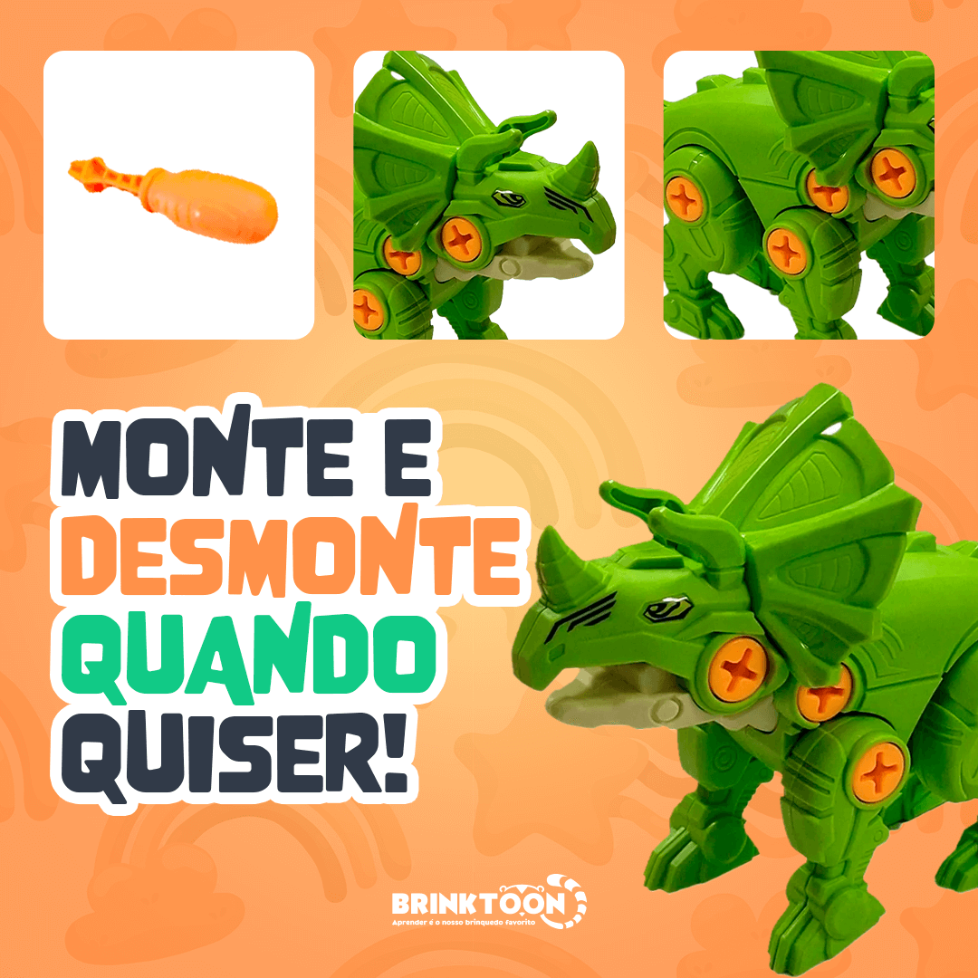 MonterSauros Brinktoon™ - Super Combo 4 em 1 + Brinde Exclusivo!