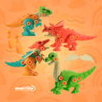 MonterSauros Brinktoon™ - Super Combo 4 em 1 + Brinde Exclusivo!