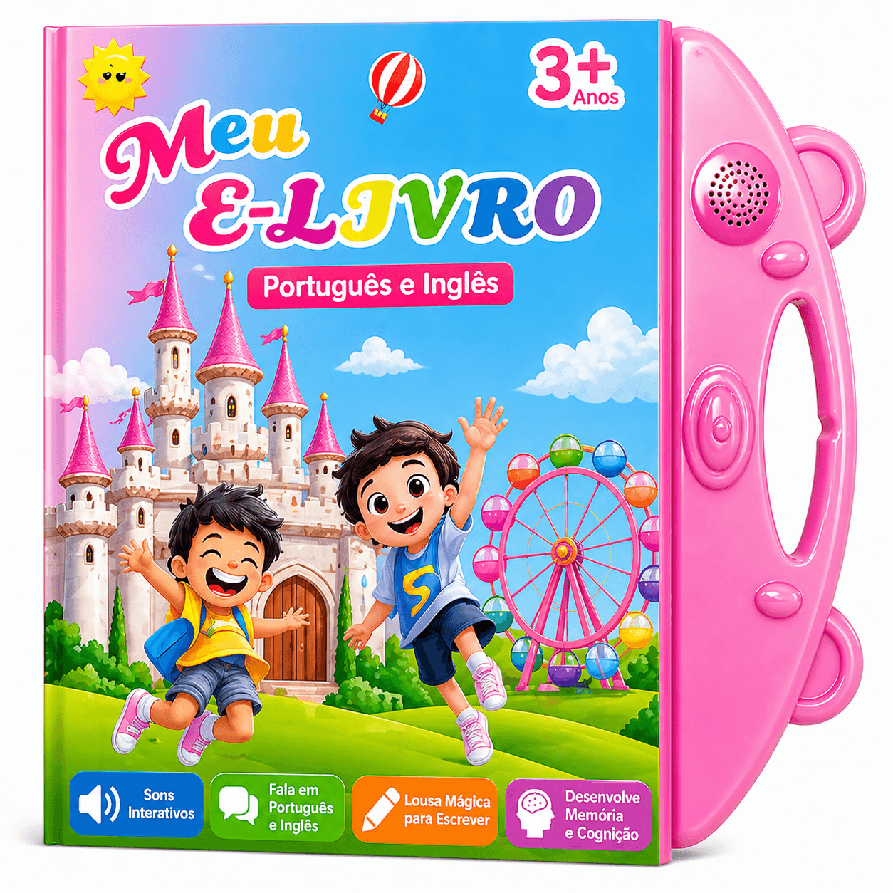 Livro Interativo Fala & Aprende - Português e Inglês 🇧🇷🇺🇸