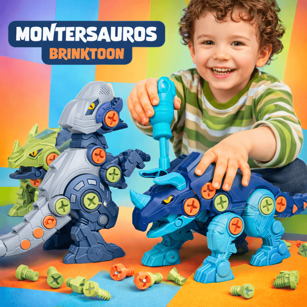 MonterSauros Brinktoon™ - Super Combo 4 em 1 + Brinde Exclusivo!