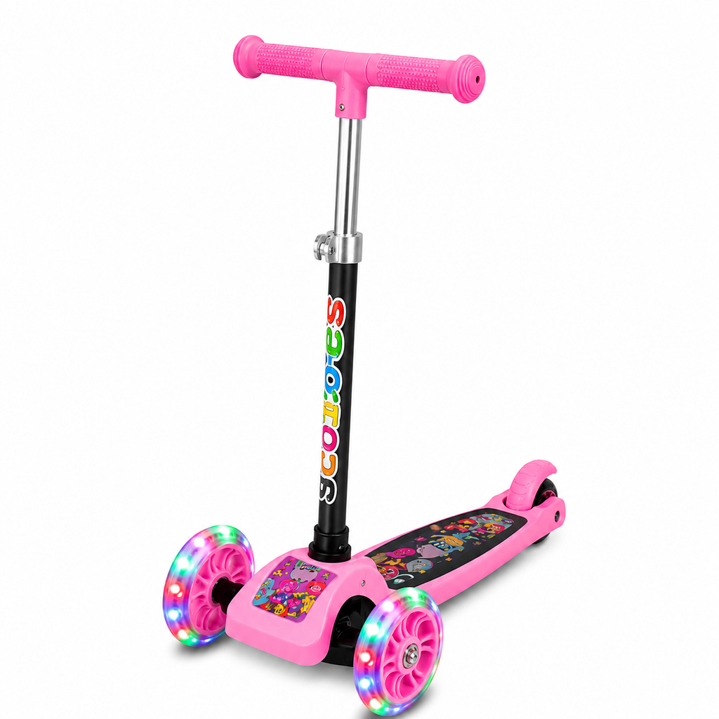 FlashRide Brinktoon™ - O Patinete de 3 Rodas com Rodas de LED