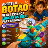 Dinobô Interativo Brinktoon™ – Aperte o Botão e Veja a Criança Largar as Telas para Brincar 🦖