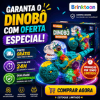 Dinobô Interativo Brinktoon™ – Aperte o Botão e Veja a Criança Largar as Telas para Brincar 🦖