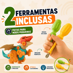 MonterSauros Brinktoon™ — Kit Educativo com 4 Dinossauros para Montar e Desmontar
