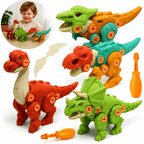 MonterSauros Brinktoon™ — Kit Educativo com 4 Dinossauros para Montar e Desmontar